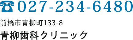 TEL:027-234-6480 〒371-0056 群馬県前橋市青柳町133-8 お車でお越しの方は駐車場もあります。